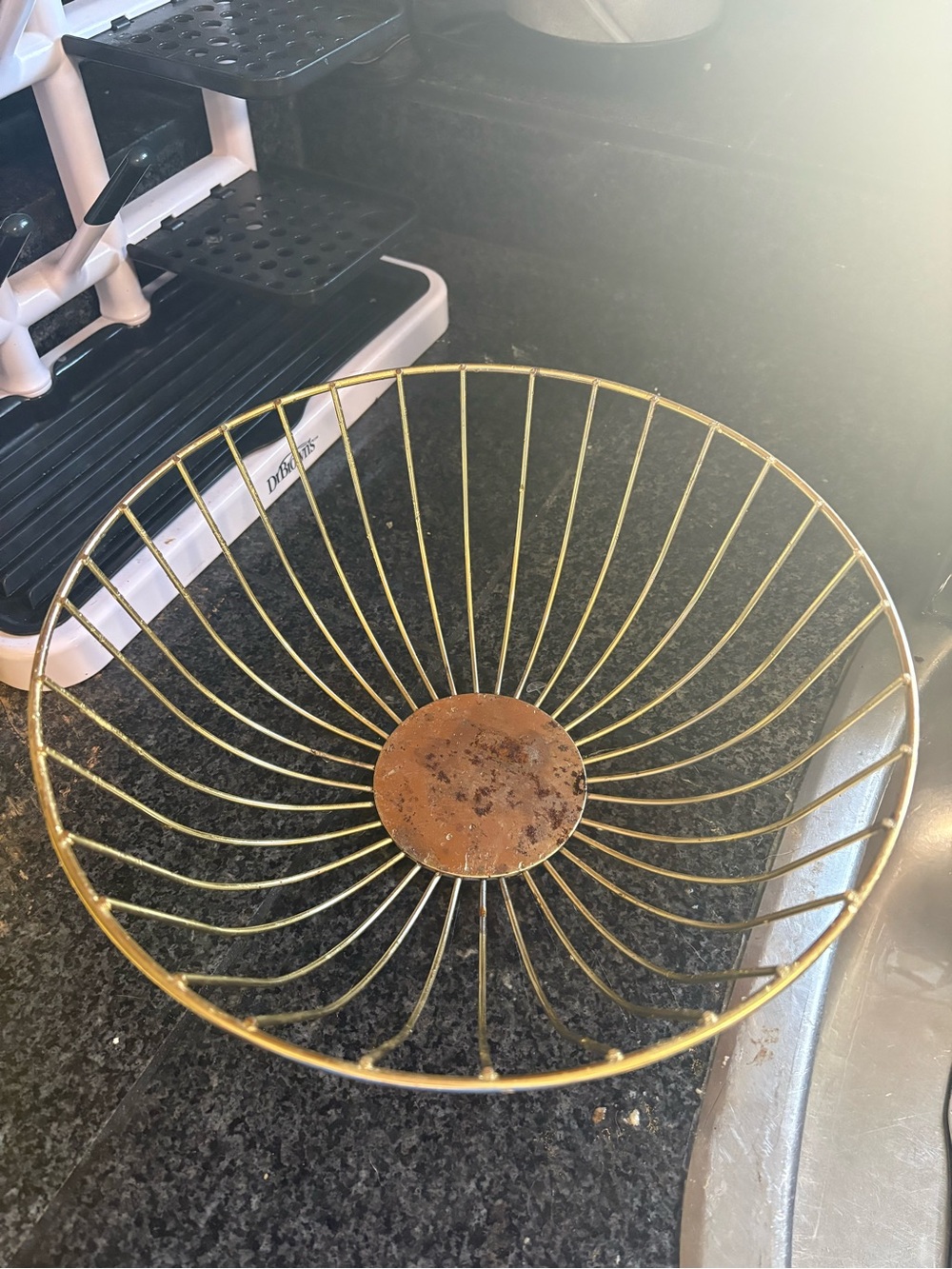 Gold Wire Fruit Bowl